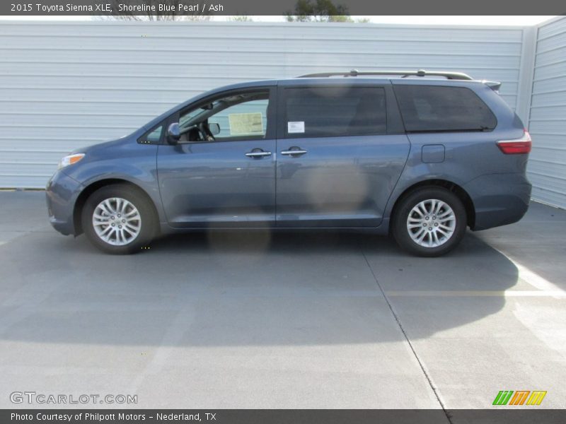 Shoreline Blue Pearl / Ash 2015 Toyota Sienna XLE