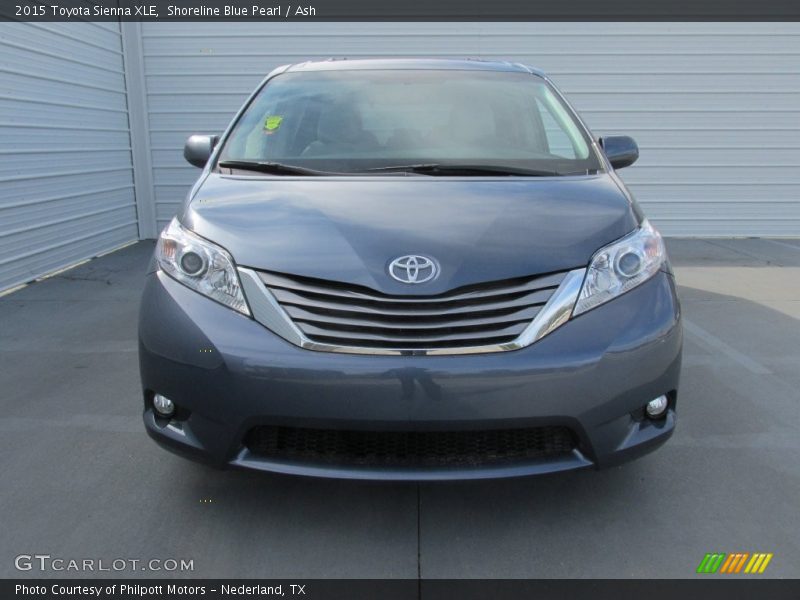 Shoreline Blue Pearl / Ash 2015 Toyota Sienna XLE