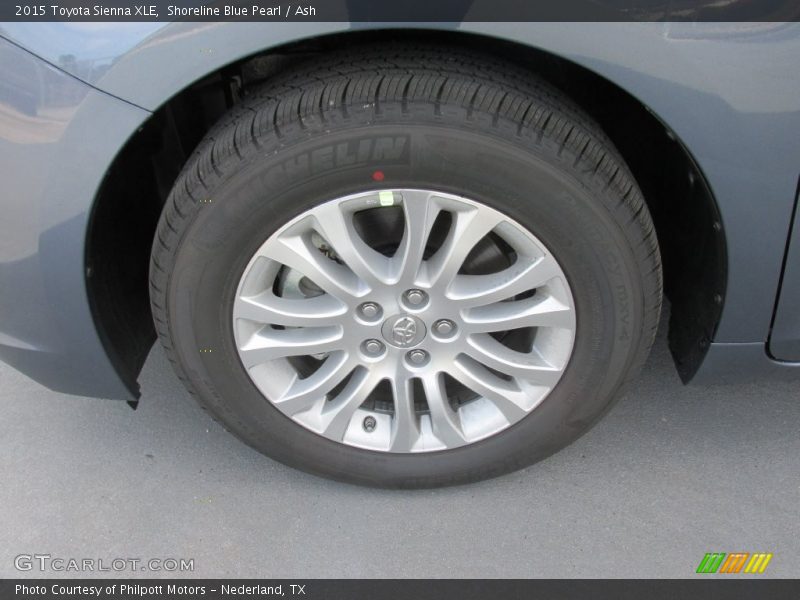 Shoreline Blue Pearl / Ash 2015 Toyota Sienna XLE