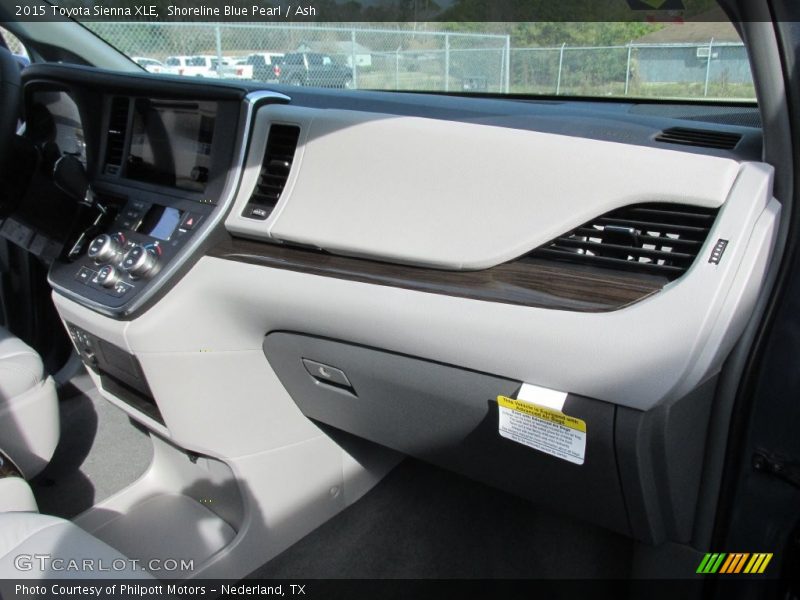 Shoreline Blue Pearl / Ash 2015 Toyota Sienna XLE
