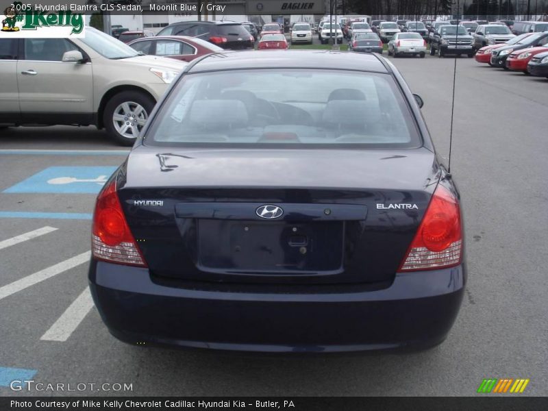 Moonlit Blue / Gray 2005 Hyundai Elantra GLS Sedan