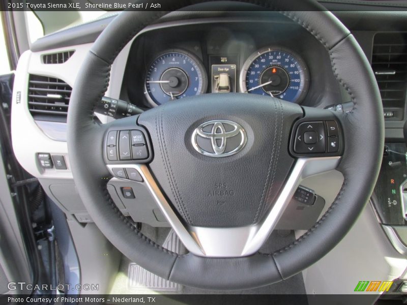 Shoreline Blue Pearl / Ash 2015 Toyota Sienna XLE