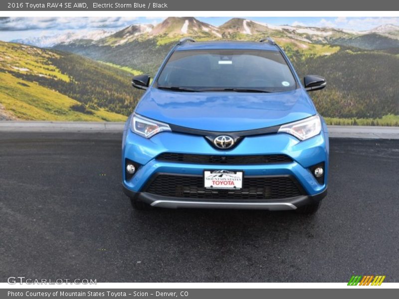 Electric Storm Blue / Black 2016 Toyota RAV4 SE AWD