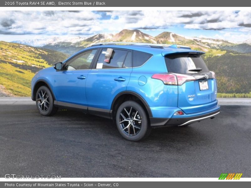 Electric Storm Blue / Black 2016 Toyota RAV4 SE AWD