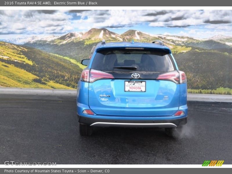 Electric Storm Blue / Black 2016 Toyota RAV4 SE AWD