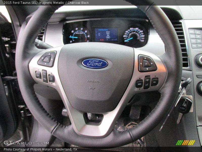 Magnetic Metallic / Charcoal Black 2015 Ford Taurus SEL