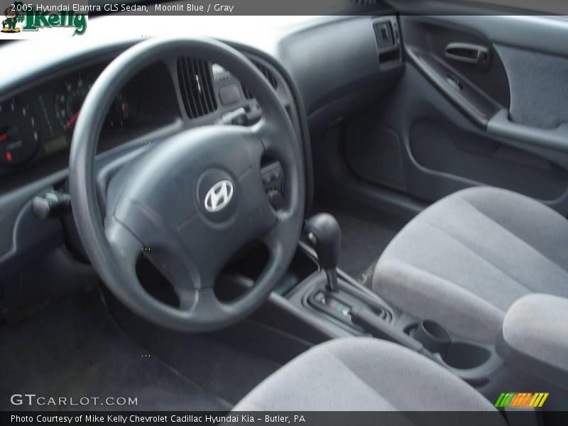 Moonlit Blue / Gray 2005 Hyundai Elantra GLS Sedan