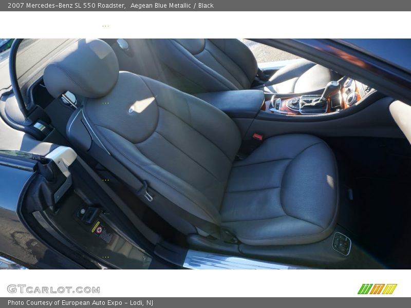 Aegean Blue Metallic / Black 2007 Mercedes-Benz SL 550 Roadster