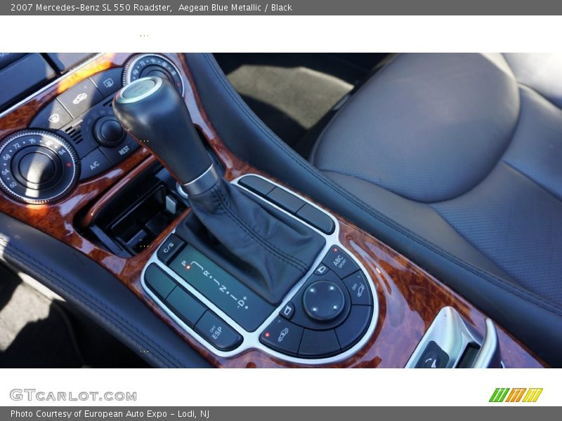 Aegean Blue Metallic / Black 2007 Mercedes-Benz SL 550 Roadster