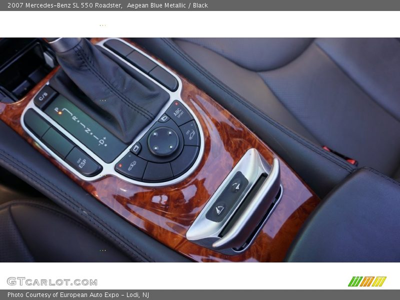 Aegean Blue Metallic / Black 2007 Mercedes-Benz SL 550 Roadster