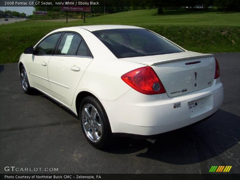 Ivory White / Ebony Black 2008 Pontiac G6 GT Sedan