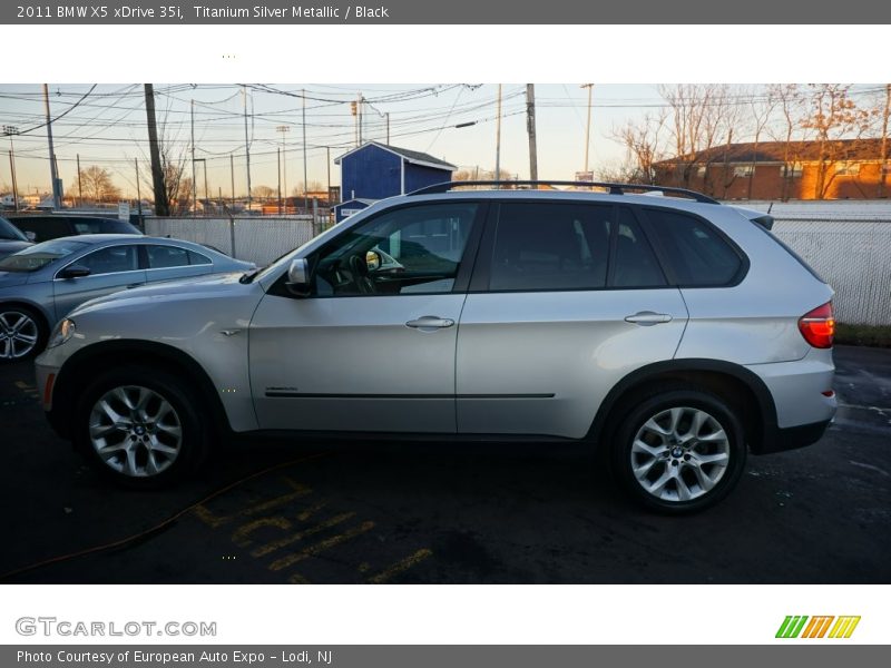 Titanium Silver Metallic / Black 2011 BMW X5 xDrive 35i