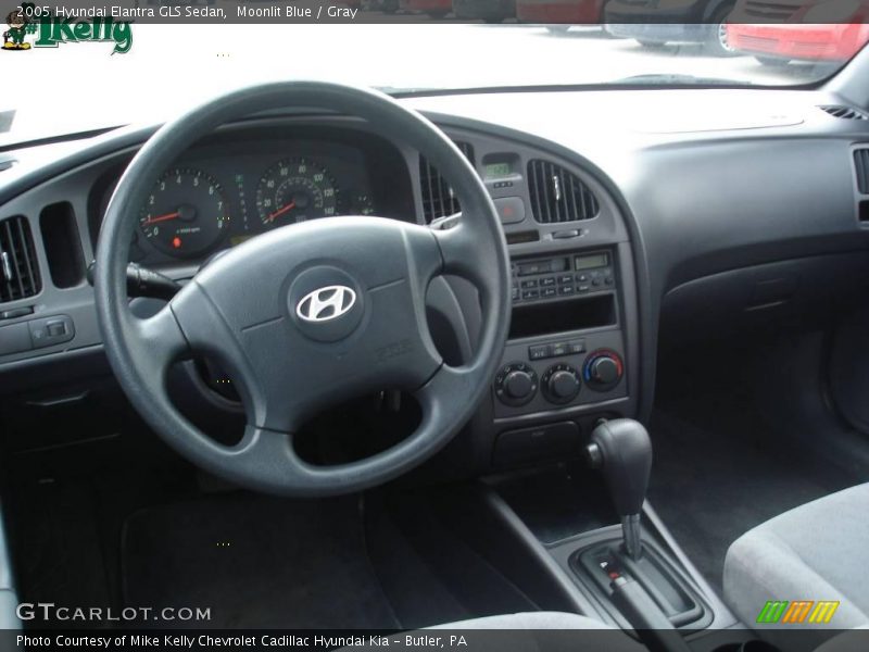 Moonlit Blue / Gray 2005 Hyundai Elantra GLS Sedan