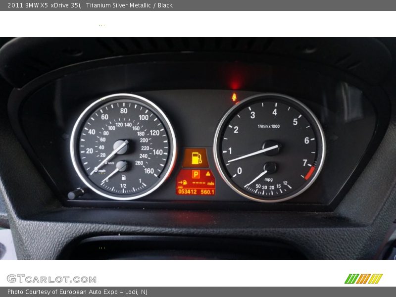 Titanium Silver Metallic / Black 2011 BMW X5 xDrive 35i