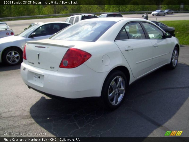 Ivory White / Ebony Black 2008 Pontiac G6 GT Sedan