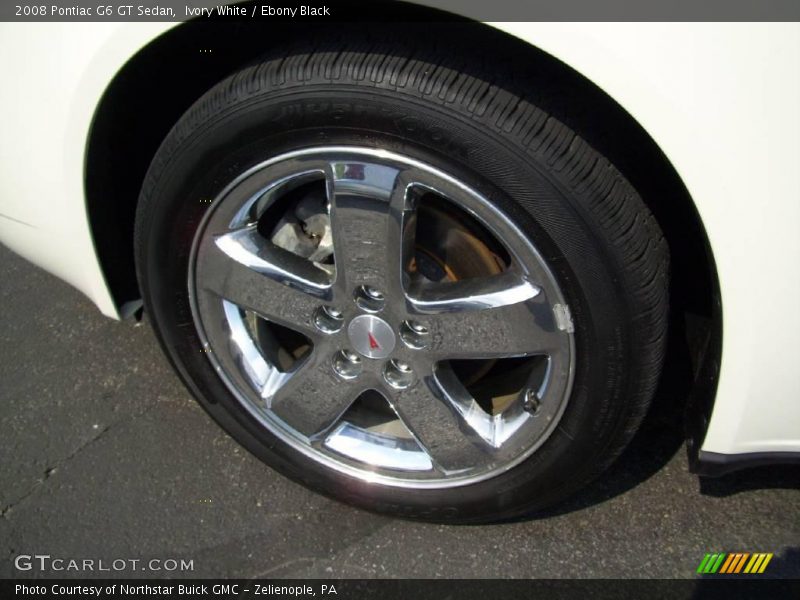 Ivory White / Ebony Black 2008 Pontiac G6 GT Sedan