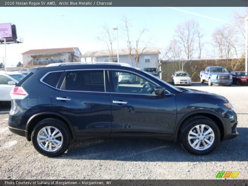 Arctic Blue Metallic / Charcoal 2016 Nissan Rogue SV AWD