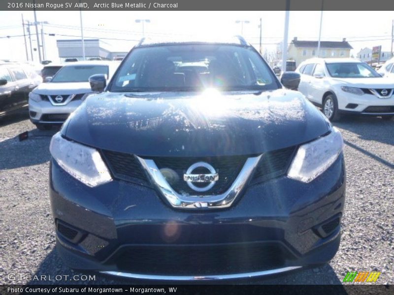 Arctic Blue Metallic / Charcoal 2016 Nissan Rogue SV AWD