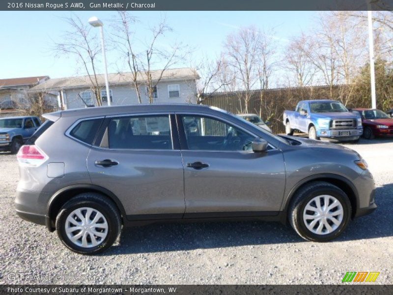 Gun Metallic / Charcoal 2016 Nissan Rogue S AWD