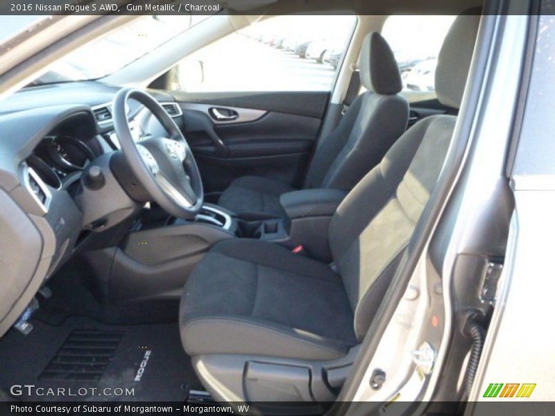 Gun Metallic / Charcoal 2016 Nissan Rogue S AWD
