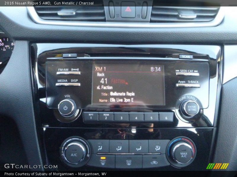 Gun Metallic / Charcoal 2016 Nissan Rogue S AWD