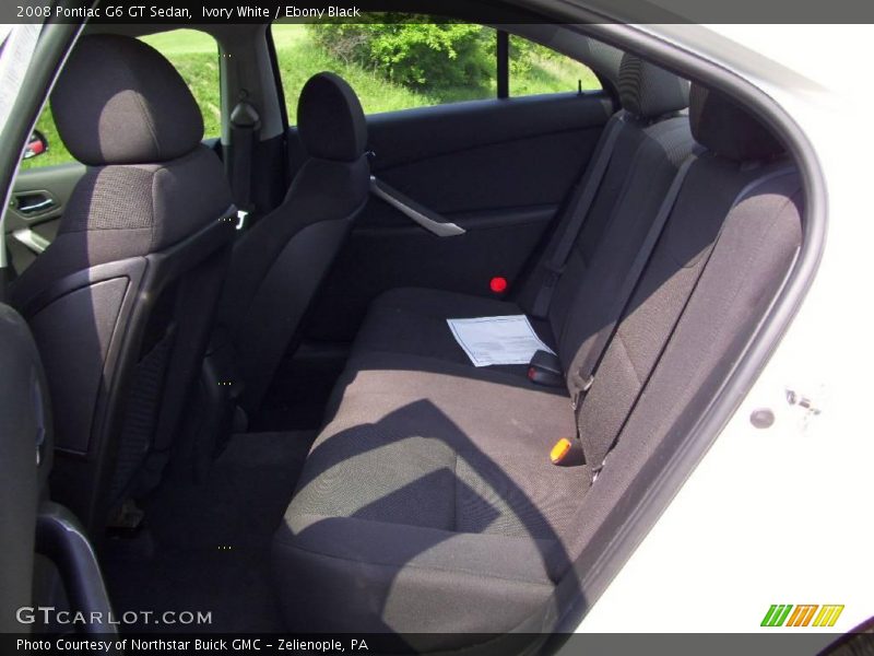 Ivory White / Ebony Black 2008 Pontiac G6 GT Sedan