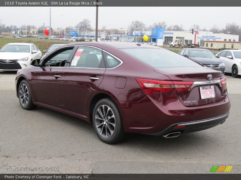Ohh La La Rouge Mica / Black 2016 Toyota Avalon XLE
