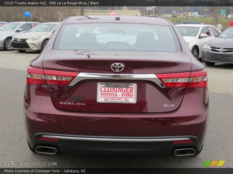 Ohh La La Rouge Mica / Black 2016 Toyota Avalon XLE
