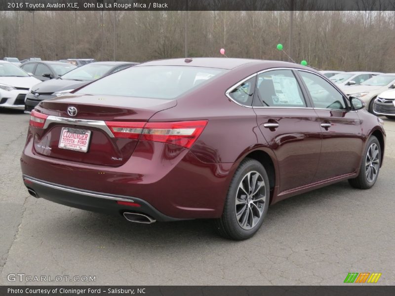 Ohh La La Rouge Mica / Black 2016 Toyota Avalon XLE