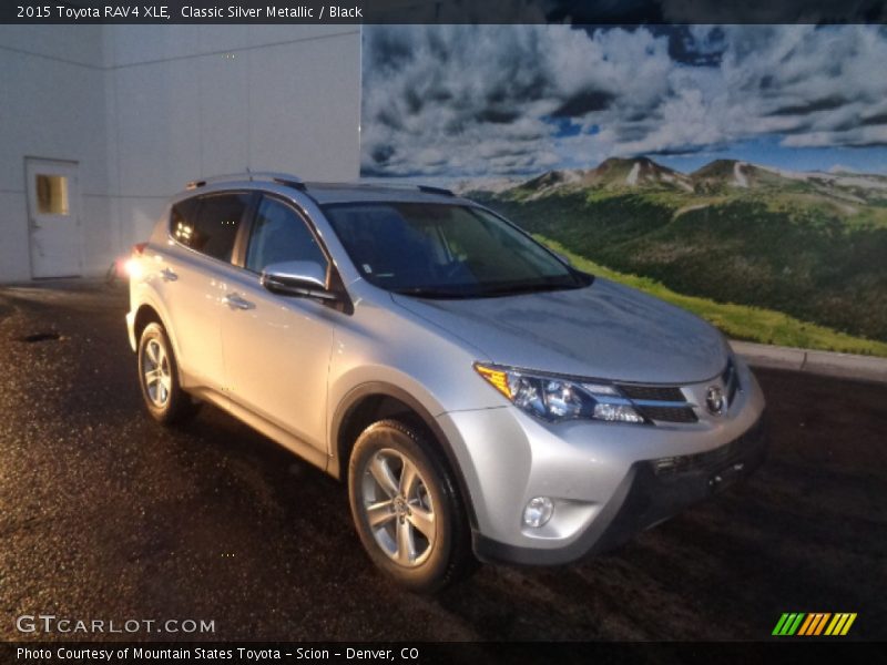 Classic Silver Metallic / Black 2015 Toyota RAV4 XLE