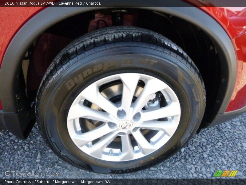 Cayenne Red / Charcoal 2016 Nissan Rogue SV AWD