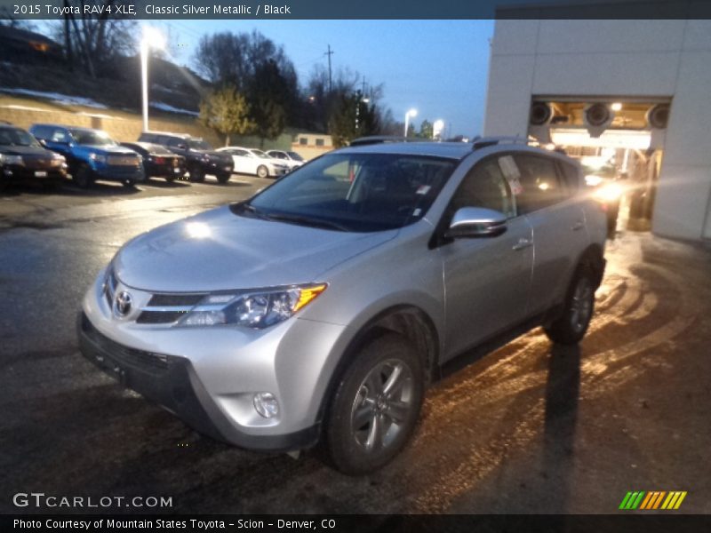 Classic Silver Metallic / Black 2015 Toyota RAV4 XLE