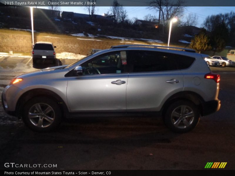 Classic Silver Metallic / Black 2015 Toyota RAV4 XLE