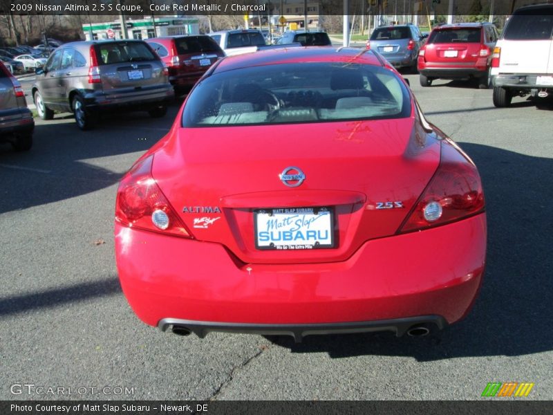 Code Red Metallic / Charcoal 2009 Nissan Altima 2.5 S Coupe