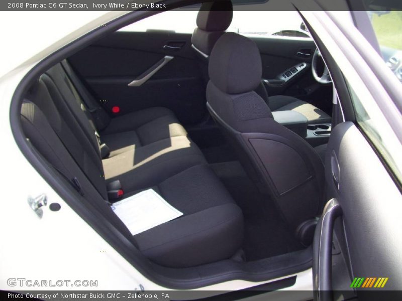Ivory White / Ebony Black 2008 Pontiac G6 GT Sedan