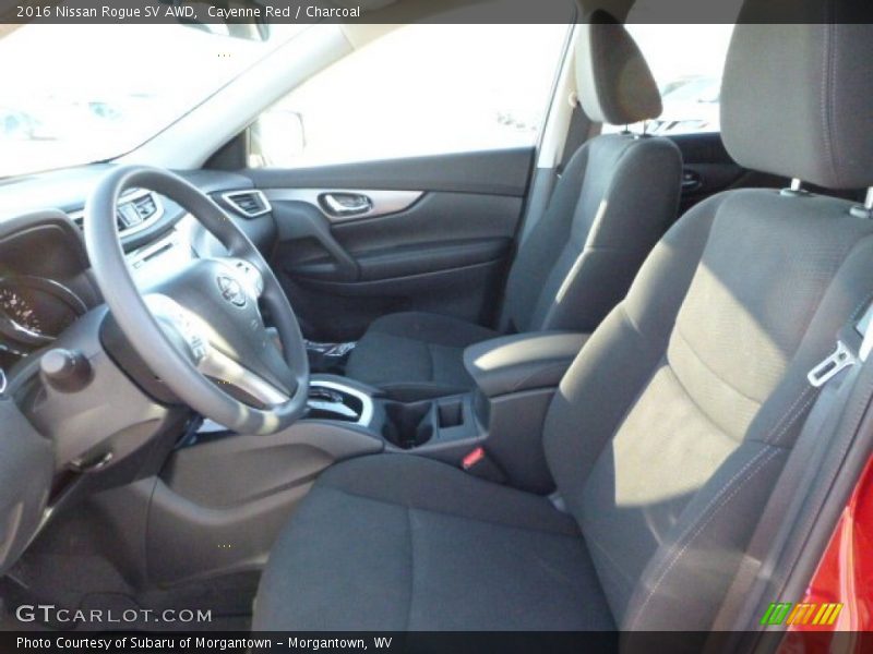 Cayenne Red / Charcoal 2016 Nissan Rogue SV AWD