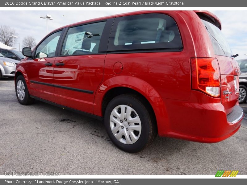 Redline 2 Coat Pearl / Black/Light Graystone 2016 Dodge Grand Caravan American Value Package