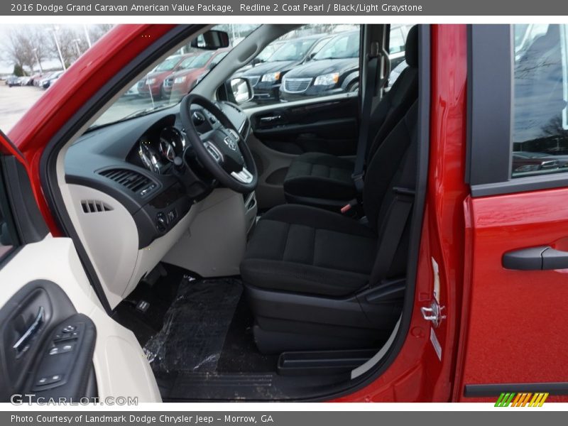 Redline 2 Coat Pearl / Black/Light Graystone 2016 Dodge Grand Caravan American Value Package