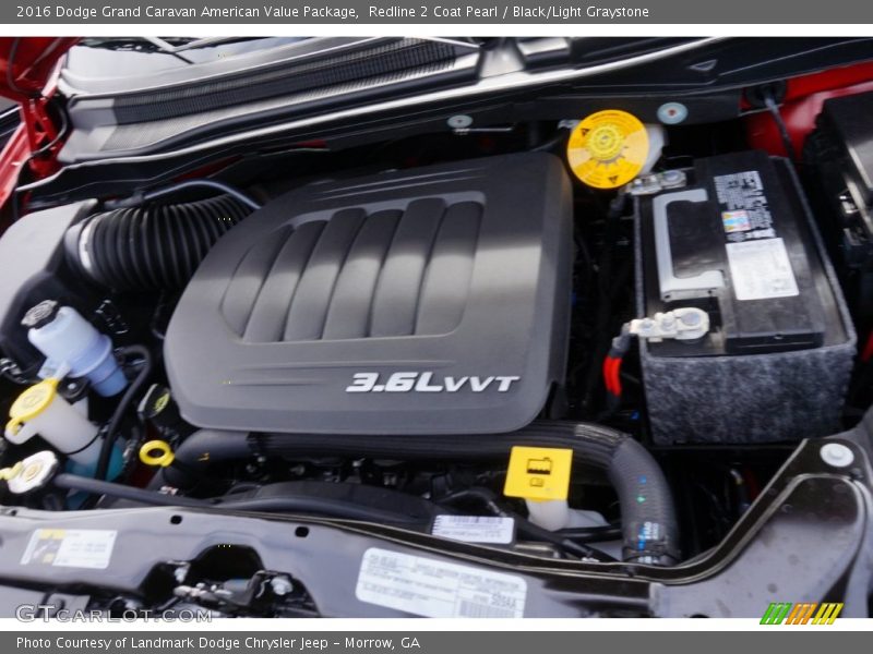 Redline 2 Coat Pearl / Black/Light Graystone 2016 Dodge Grand Caravan American Value Package