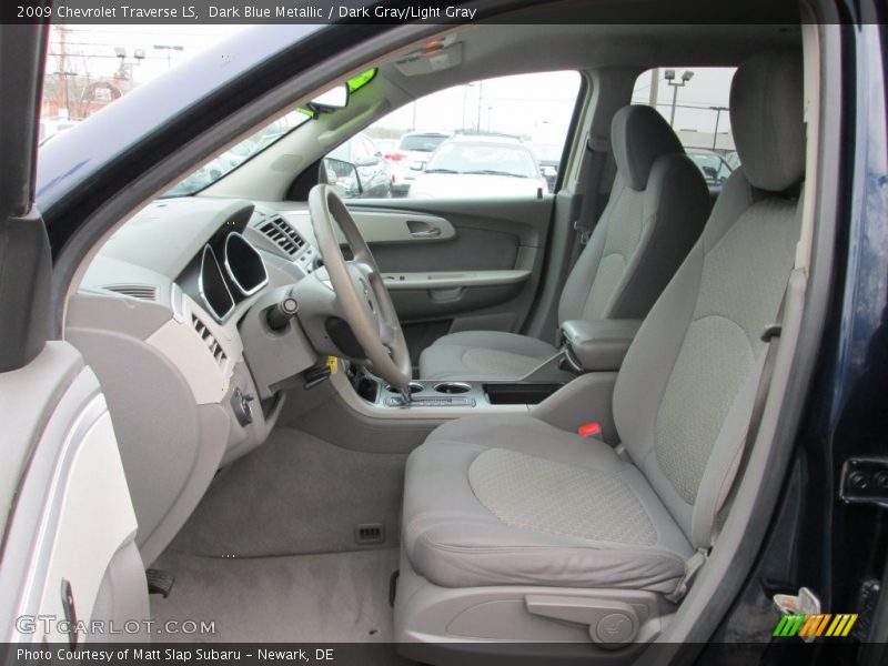 Dark Blue Metallic / Dark Gray/Light Gray 2009 Chevrolet Traverse LS