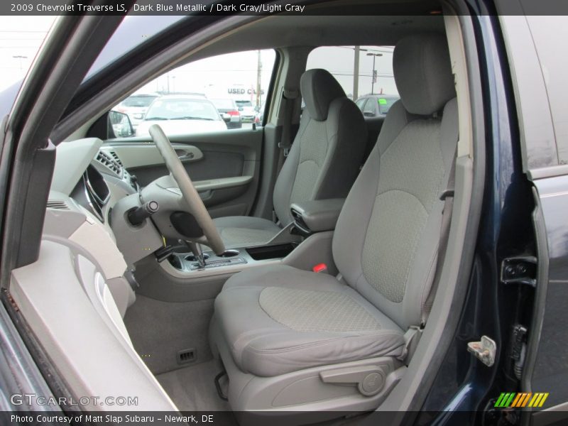 Dark Blue Metallic / Dark Gray/Light Gray 2009 Chevrolet Traverse LS