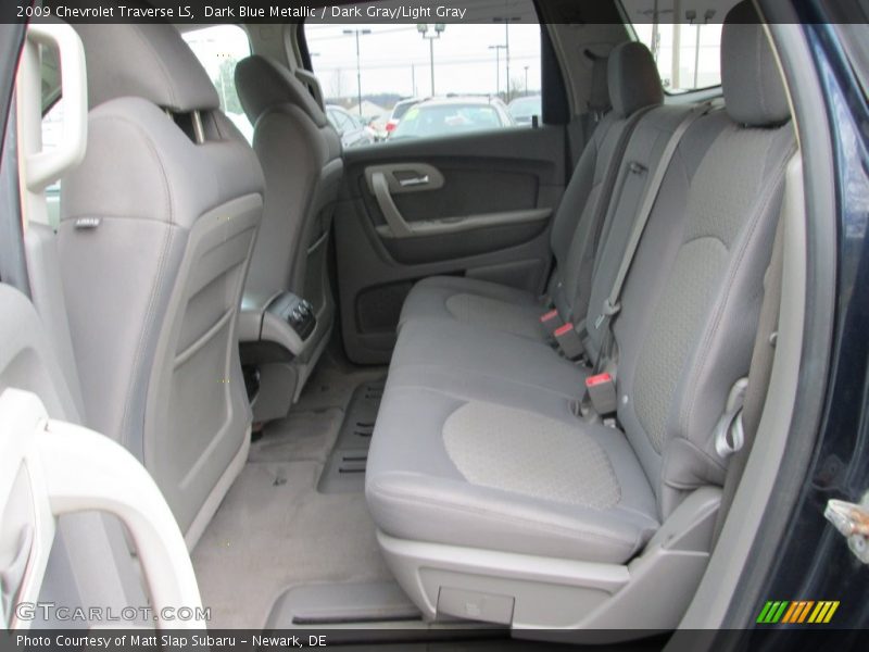 Dark Blue Metallic / Dark Gray/Light Gray 2009 Chevrolet Traverse LS