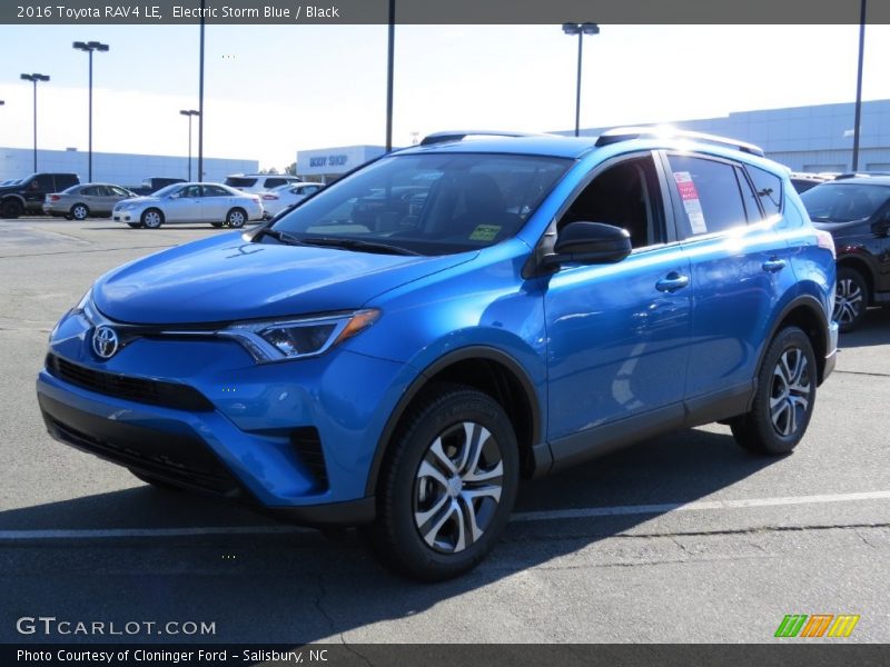 Electric Storm Blue / Black 2016 Toyota RAV4 LE