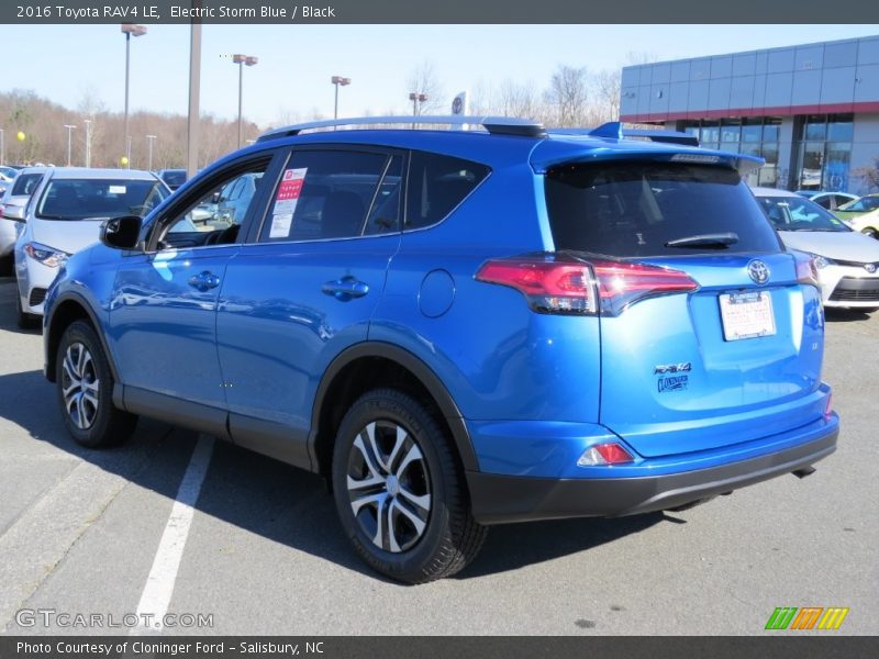 Electric Storm Blue / Black 2016 Toyota RAV4 LE