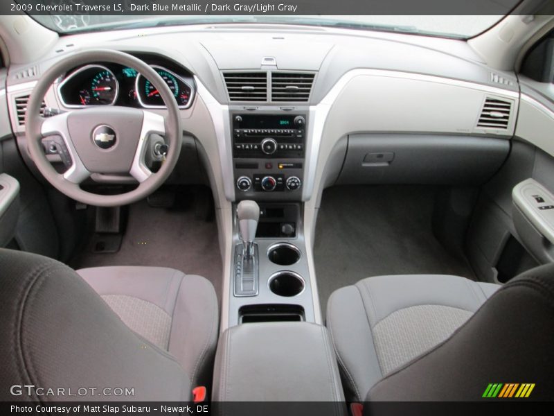 Dark Blue Metallic / Dark Gray/Light Gray 2009 Chevrolet Traverse LS