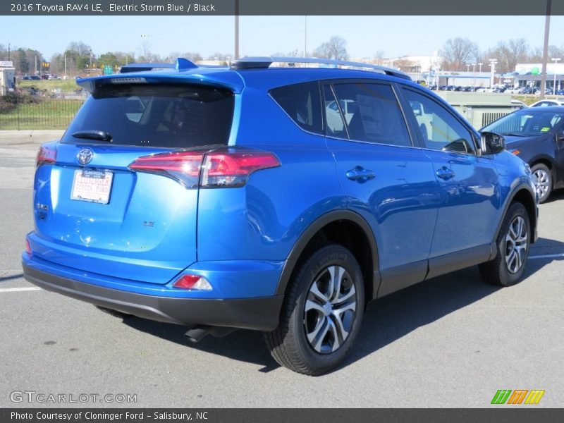 Electric Storm Blue / Black 2016 Toyota RAV4 LE