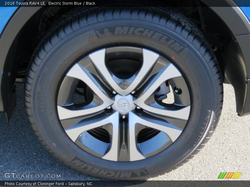 Electric Storm Blue / Black 2016 Toyota RAV4 LE