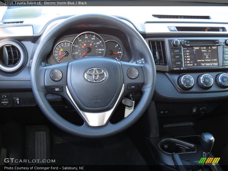 Electric Storm Blue / Black 2016 Toyota RAV4 LE