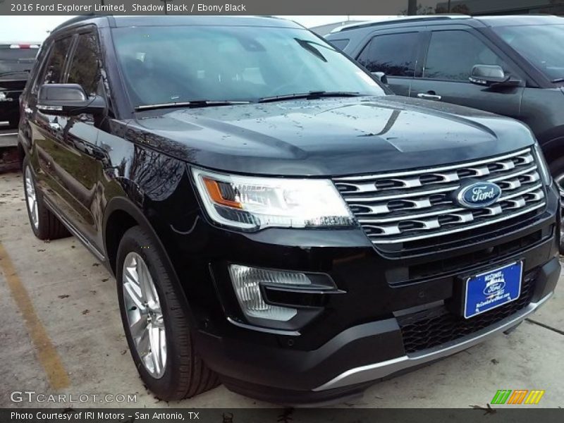 Shadow Black / Ebony Black 2016 Ford Explorer Limited