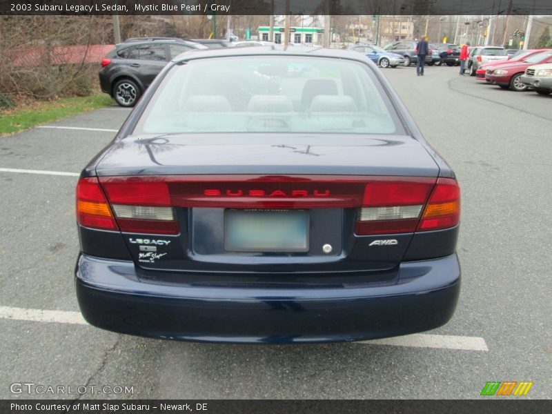 Mystic Blue Pearl / Gray 2003 Subaru Legacy L Sedan